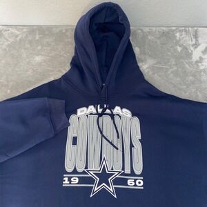 Dallas Cowboys NFL Ultra Game Navy Blue Hoodie Sweatshirt Men's XL Est. 1960 NWT